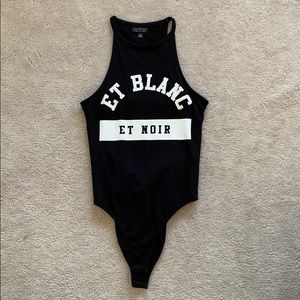Black topshop bodysuit